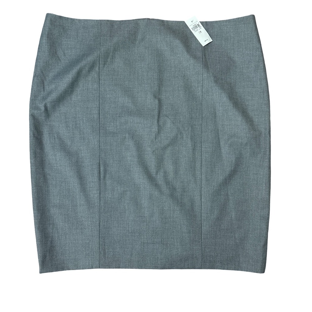 Ann Taylor Gray Midi Skirt Elegant